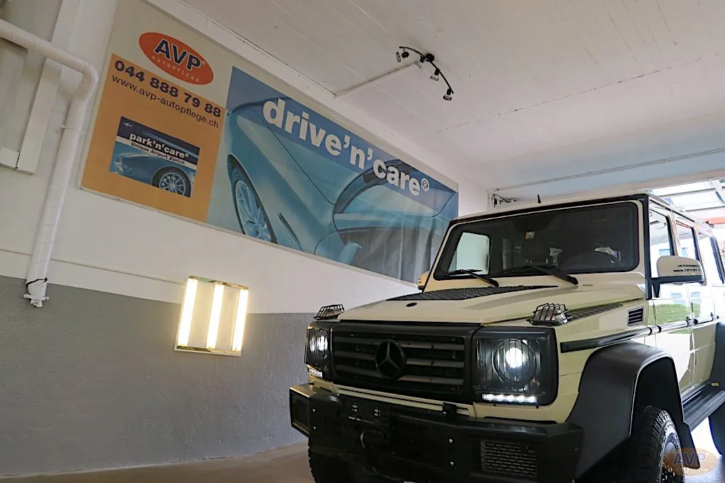 Mercedes G-Klasse mit gepflegtem Lack im AVP Center